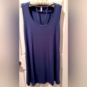 Elan Dusty Blue Sleeveless Dress Size Medium